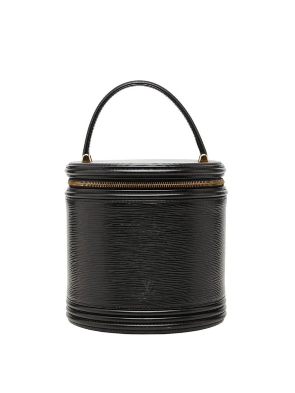 Louis Vuitton Epi Cannes Vanity Bag Handbag Noir Black Leather